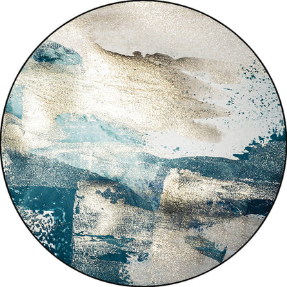 Skorter | Blue industrial carpet polyester abstract star pattern carpet pet-friendly washable non-slip carpet for the bedroom