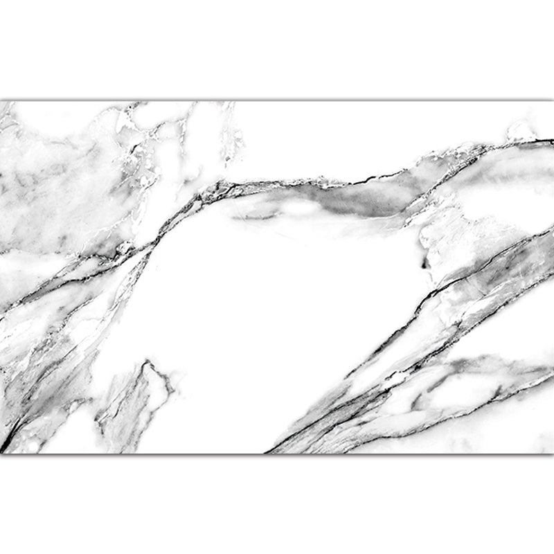 Skorter | Casual Abstract Rug Black and White Modernist Area Rug Polyester Non-Slip Pet-Friendly Washable Rug for the Living Room