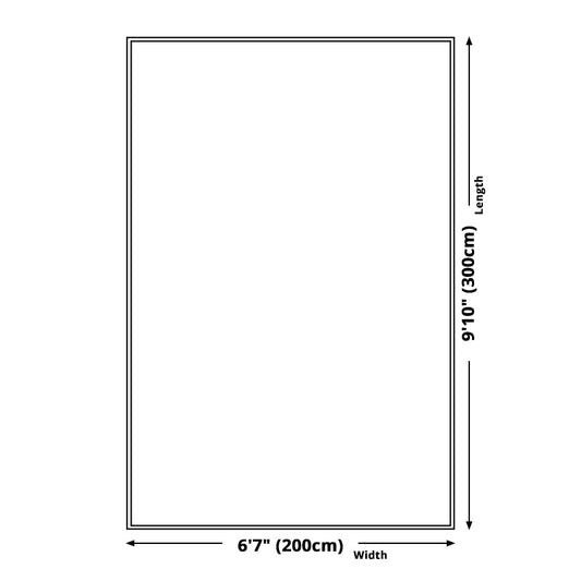 Skorter | Blue Nordic Rug Polypropylene Door Pattern Rug Pet Friendly Washable Non-Slip Rug for Bedroom