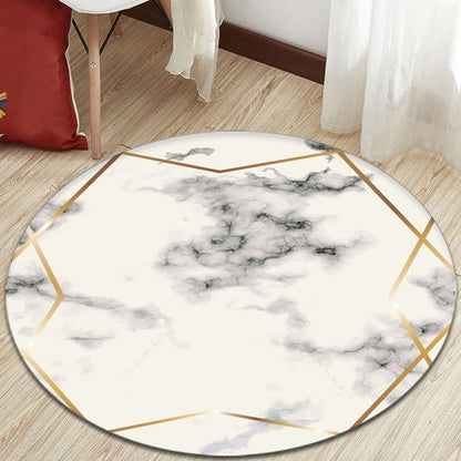Skorter | Contemporary Bedroom Carpet Multicolor Abstract Rug Synthetic Washable Non-Slip Pet-Friendly Indoor Rug