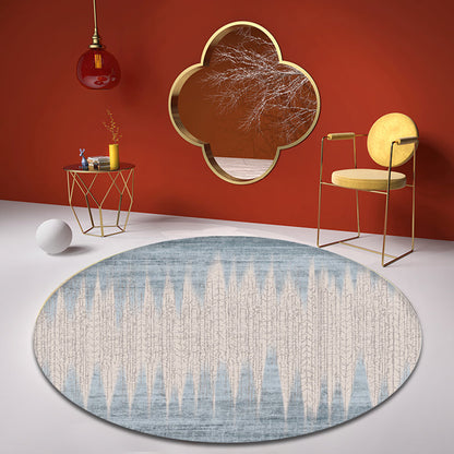 Skorter | Contemporary Bedroom Carpet Multicolor Abstract Rug Synthetic Washable Non-Slip Pet-Friendly Indoor Rug