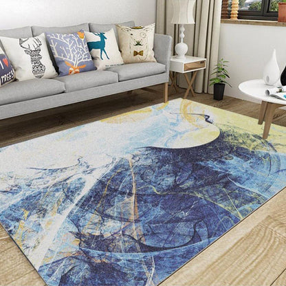 Skorter | Creative Industrial Indoor Carpet Polyester Abstract Rug Anti-Slip Back Pet-Friendly Runners for Parlor