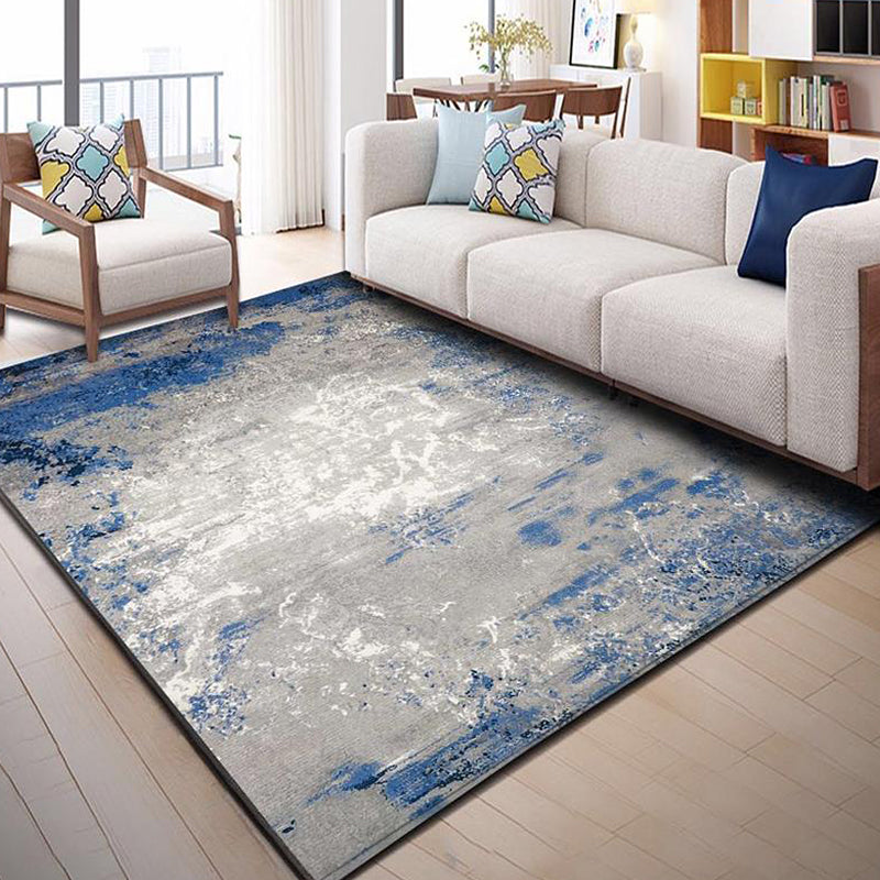 Skorter | Creative Industrial Indoor Carpet Polyester Abstract Rug Anti-Slip Back Pet-Friendly Runners for Parlor