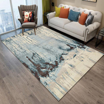 Skorter | Creative Industrial Indoor Carpet Polyester Abstract Rug Anti-Slip Back Pet-Friendly Runners for Parlor
