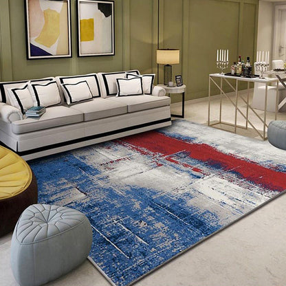 Skorter | Creative Industrial Indoor Carpet Polyester Abstract Rug Anti-Slip Back Pet-Friendly Runners for Parlor