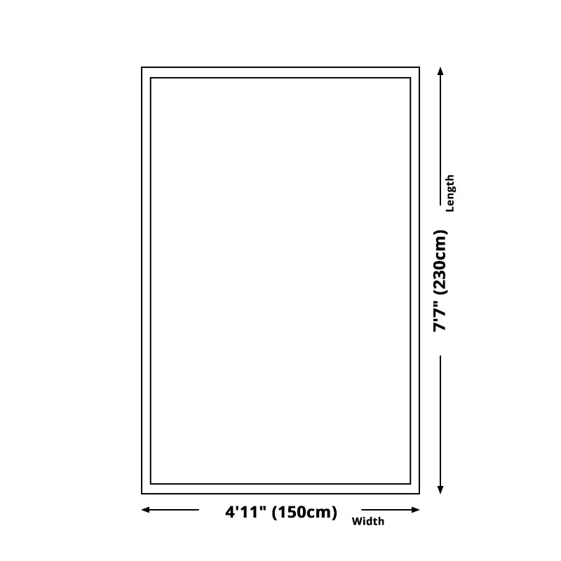 Skorter | Dark geometric pattern rug Synthetic creative rug Non-slip rug for home decor