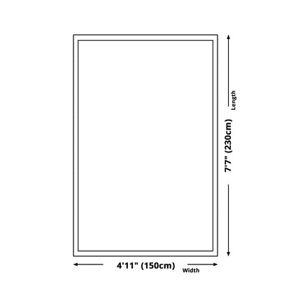 Skorter | Dark geometric pattern rug Synthetic creative rug Non-slip rug for home decor