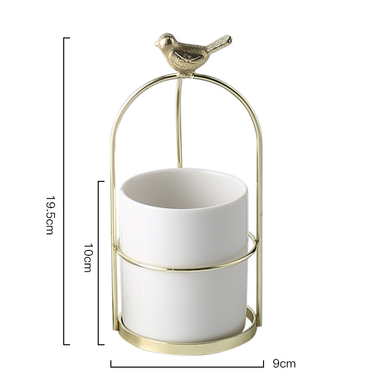 Skorter | Flower plant pots with bird design for stylish decoration