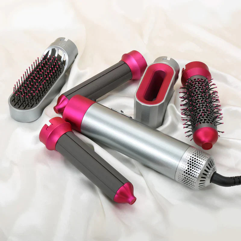 Skorter | 5-in-1 Hair Styler | Auto Curler, Blow Dryer & Flat Brush for All Hair Types at Home