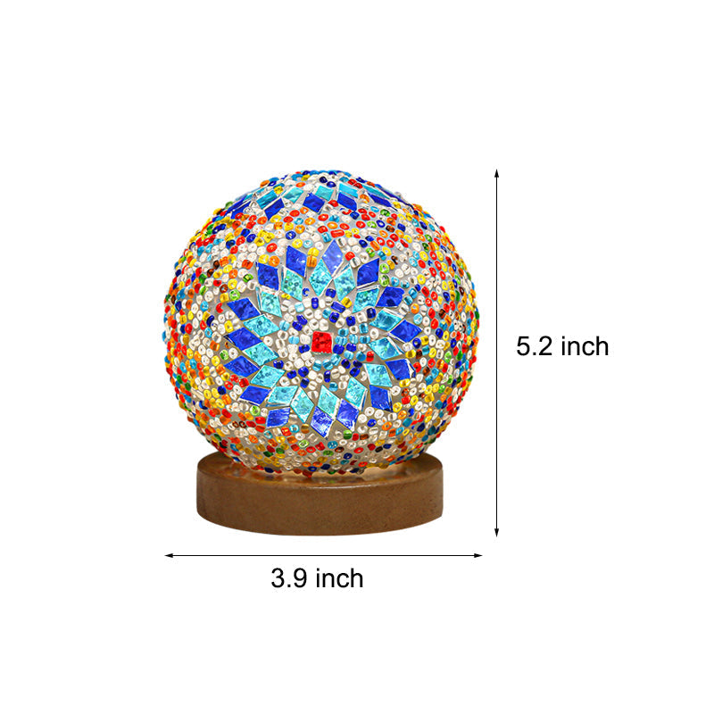 Skorter | Spherical LED Dimmable Glass Bohemian Baroque Table Lamp