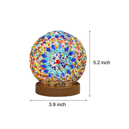 Skorter | Spherical LED Dimmable Glass Bohemian Baroque Table Lamp