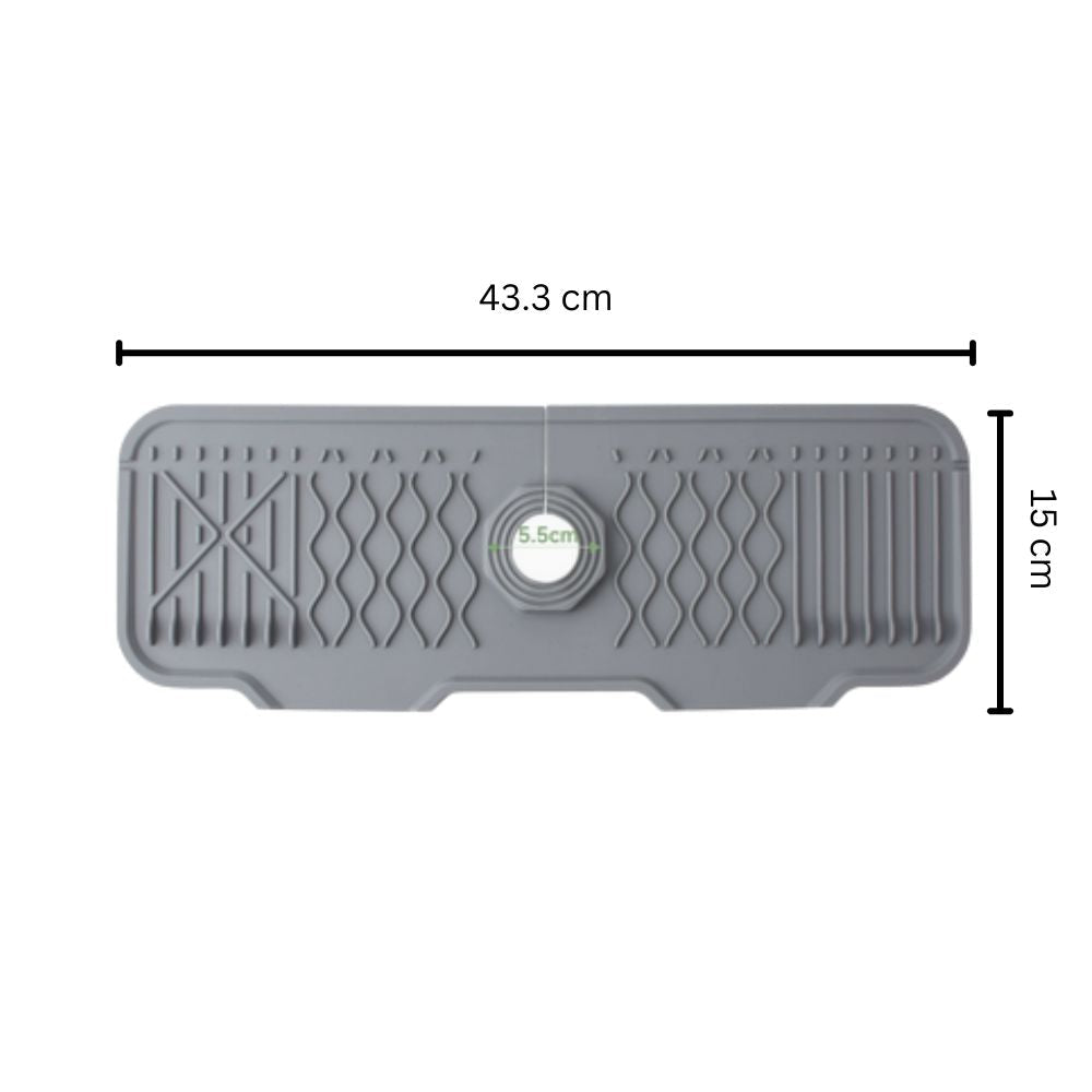 Skorter | Aqua Slope Rubber Faucet Sink Mat