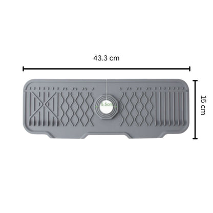 Skorter | Aqua Slope Rubber Faucet Sink Mat