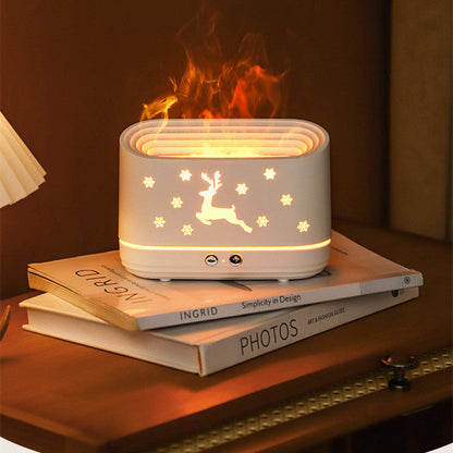 Skorter | Elk Flame Air Humidifier Diffuser Quiet Household Atmosphere Lamp
