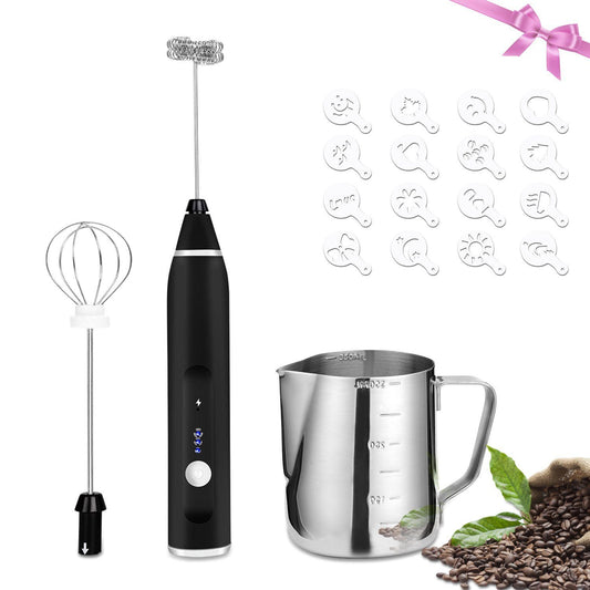 Skorter | 19-Pack: USB Electric Milk Coffee Frother Pitcher Set