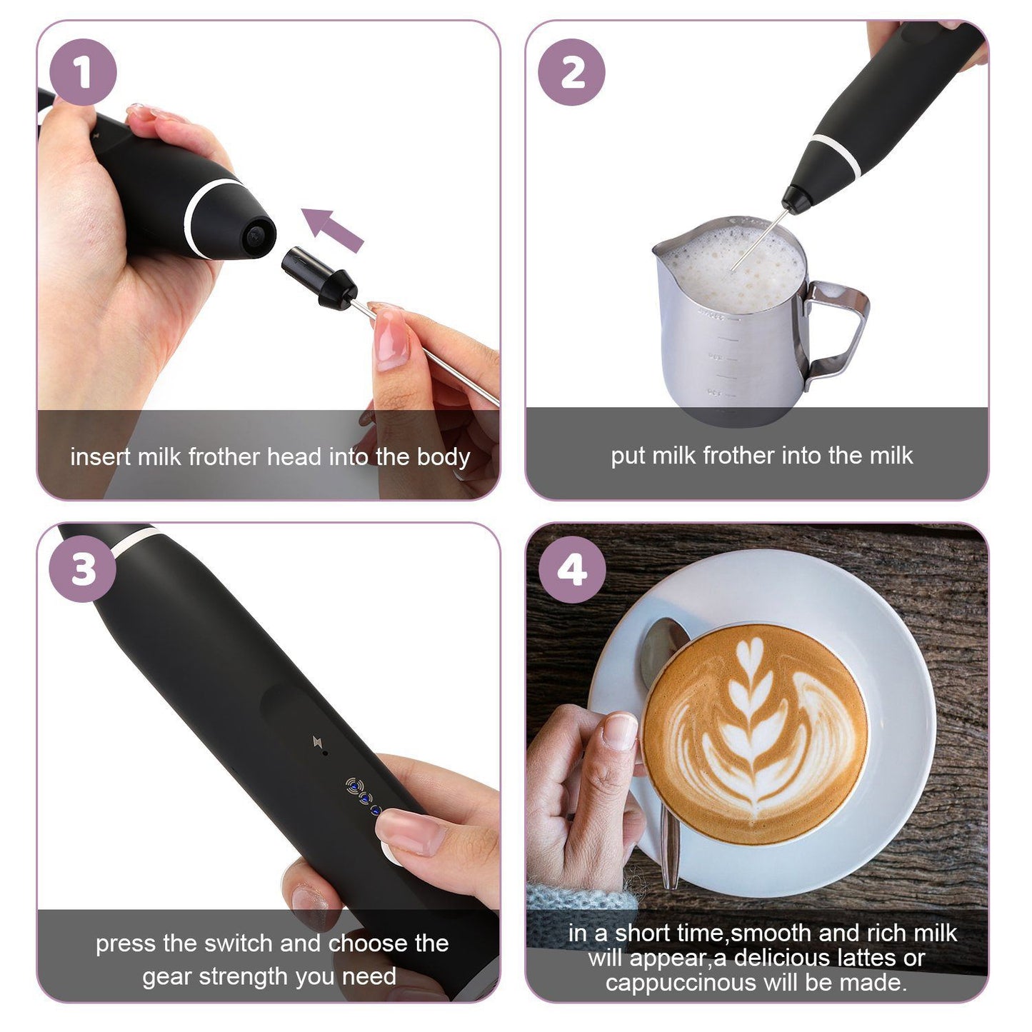 Skorter | 19-Pack: USB Electric Milk Coffee Frother Pitcher Set