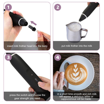 Skorter | 19-Pack: USB Electric Milk Coffee Frother Pitcher Set