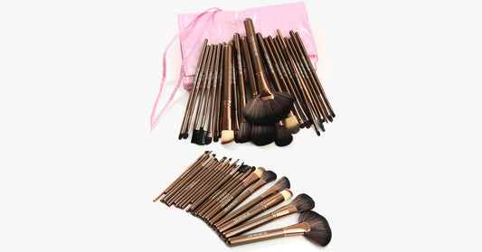 Skorter | 25 Piece Makeup Brush Set with Bag – The Perfect Makeup Companion
