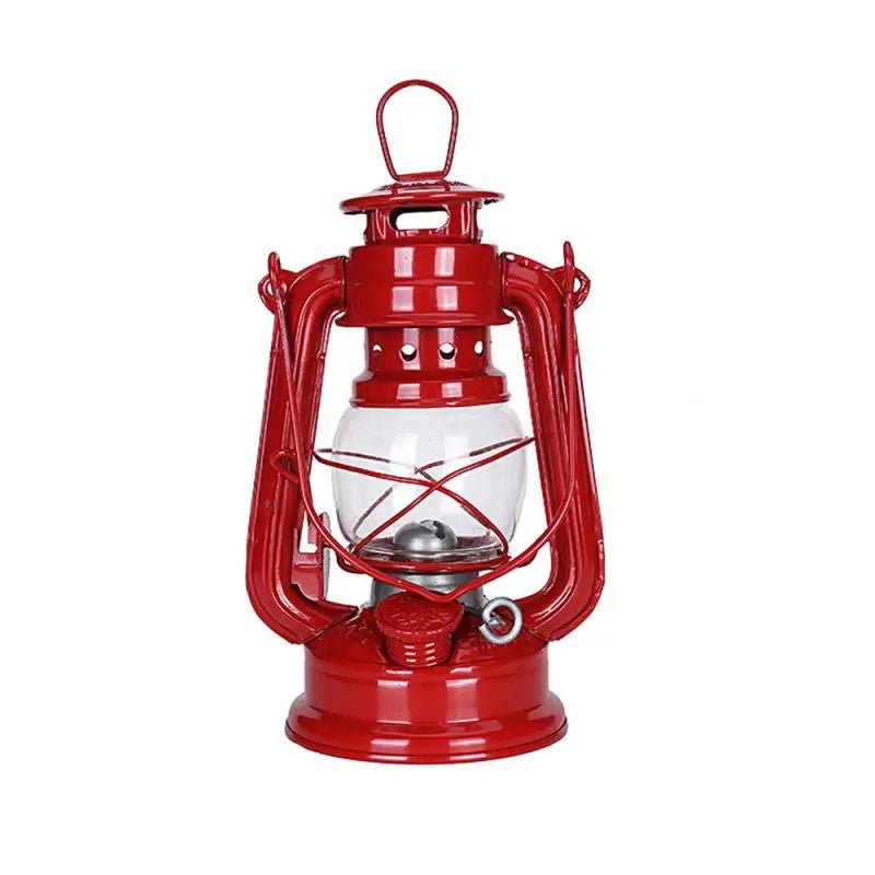 19/25cm Retro Outdoor Camping Kerosene Lamp Portable Lantern Bronze Colored Oil Lamp Vintage Photo Props Outdoor Camping Lights - SKØRTER