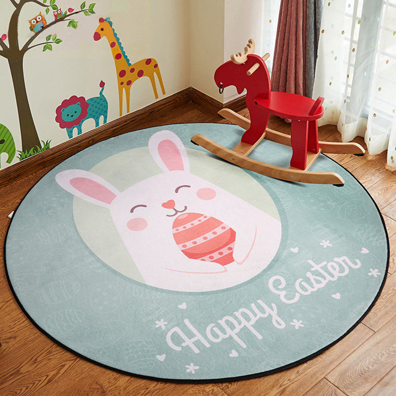 Skorter | Beautiful animal pattern rug pastel children's style rug polyester non-slip rug for the children's room