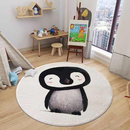 Skorter | Cartoon Animal Indoor Carpet Soft Color Polyester Rug Non-Slip Backing Washable Rug for Children's Room