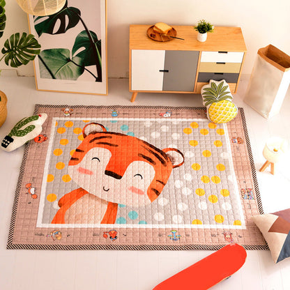 Skorter | Cute Cartoon Rug Bright Color Animal Indoor Rug Washable Non-Slip Area Carpet for Daycare