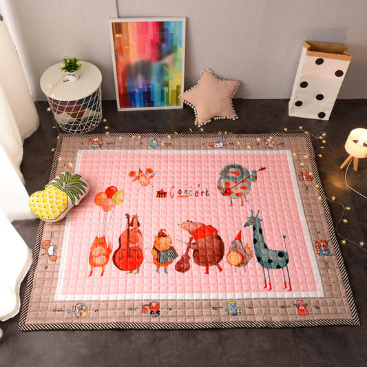 Skorter | Cute Cartoon Rug Bright Color Animal Indoor Rug Washable Non-Slip Area Carpet for Daycare