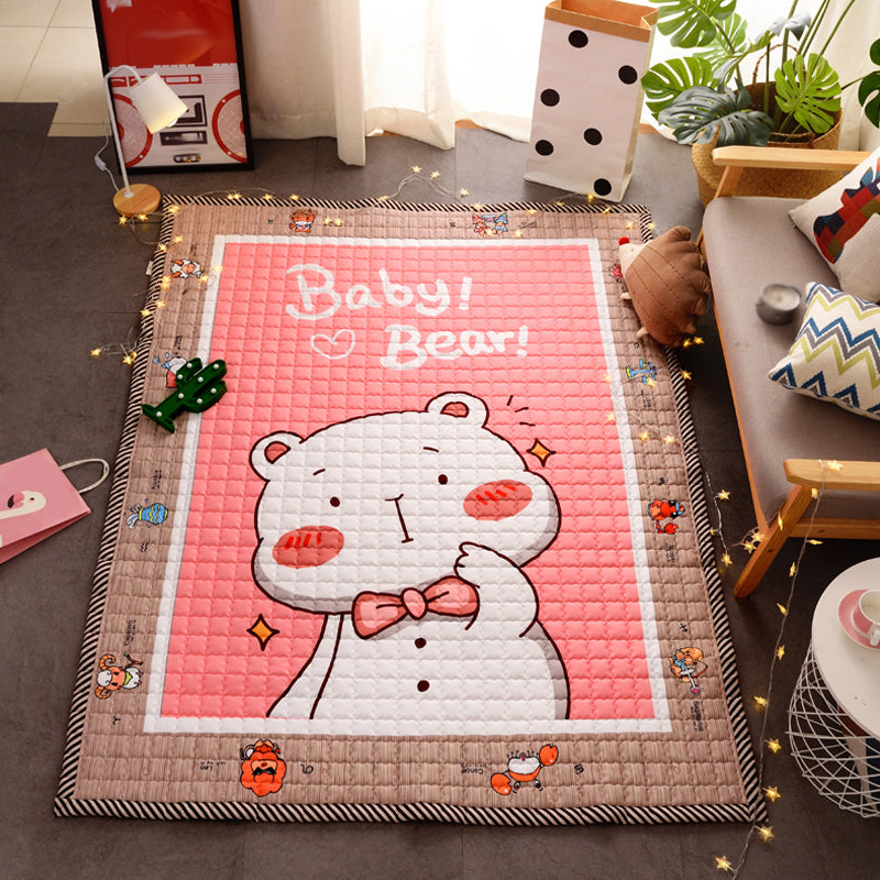 Skorter | Cute Cartoon Rug Bright Color Animal Indoor Rug Washable Non-Slip Area Carpet for Daycare