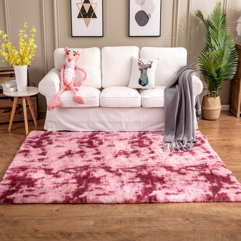 Skorter | Creative Rust Metal Look Rug Pastel Color Industrial Rug Synthetic Non-Slip Backing Easy Maintenance Rug for Home