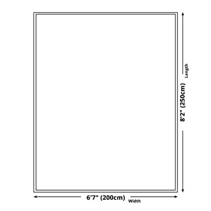 Skorter | Blue Living Room Carpet Vintage Leaf Pattern Indoor Carpet Polyester Pet Friendly Washable Non-Slip Back Carpet