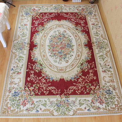 Skorter | Bud printed rug polyester traditional indoor rug non-slip washable pet-friendly rug for living room