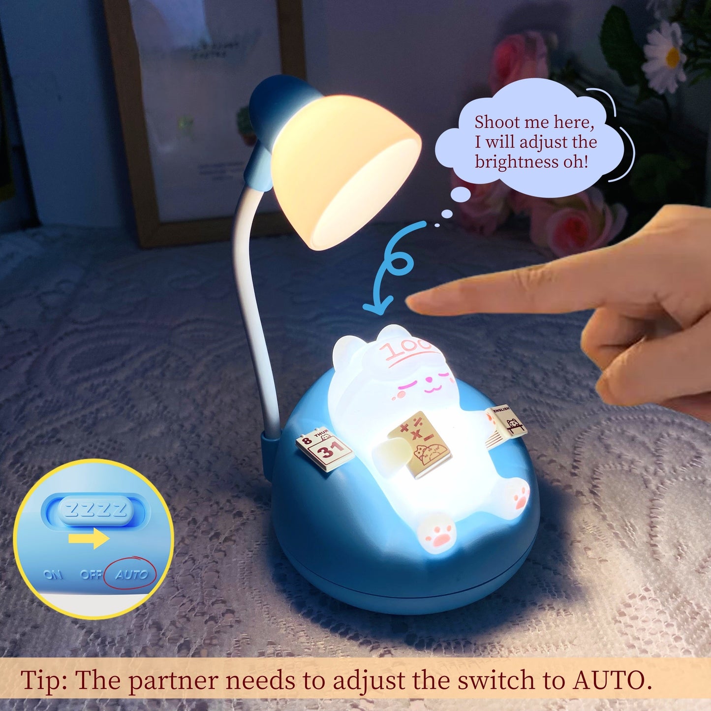 Skorter | SleepyKitten - USB Rechargeable LED Cat Night Light