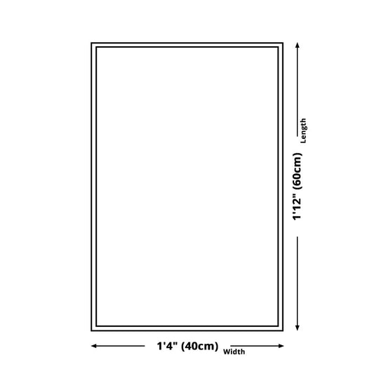 Skorter | Blue Bedroom Carpet Modern Geometric Hexagonal Pattern Rug Polyester Machine Washable Rug