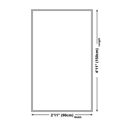 Skorter | Blue and Red Bedroom Carpet Moroccan Medallion Triangle Stripes Pattern Area Rug Polyester Non-Slip Rug