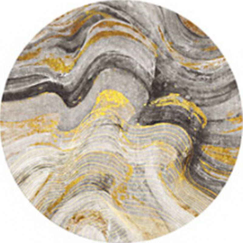 Skorter | Creative Northern Rug Multi Color Marble Geometric Shapes Carpet Stain-Resistant Pet-Friendly Rug for Living Room