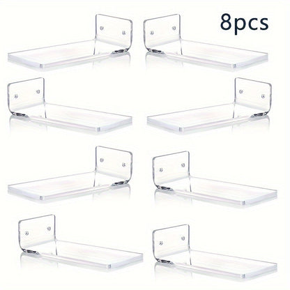 Skorter | AcrylicDisplay - 4/6/8 Pieces Transparent Acrylic Floating Shoe Shelves