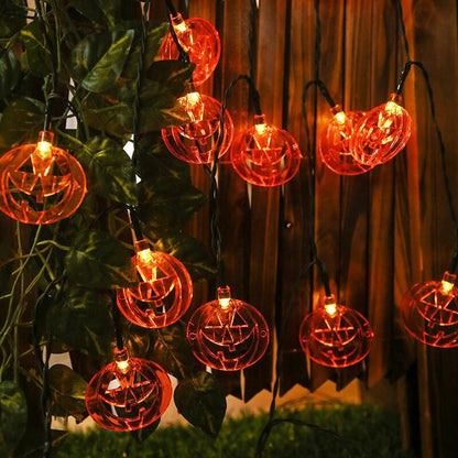 Skorter | Halloween Pumpkin 10/20 Light Battery Solar LED Light Decorative Plastic String Lights
