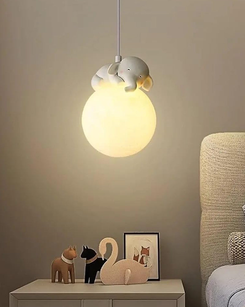 Skorter | Cute animal-shaped moon pendant lamp - Elephant