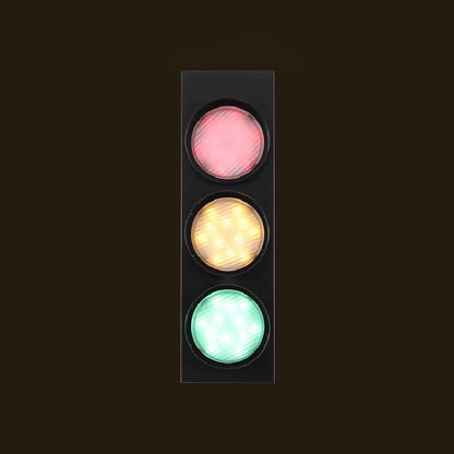Skorter | TrafficLight - Modern Traffic Light Shaped Wall Lamp with 3 Lanterns in Black for Hallway
