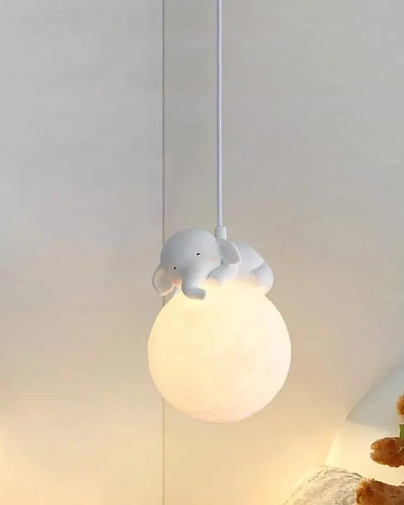 Skorter | Cute animal-shaped moon pendant lamp - Elephant