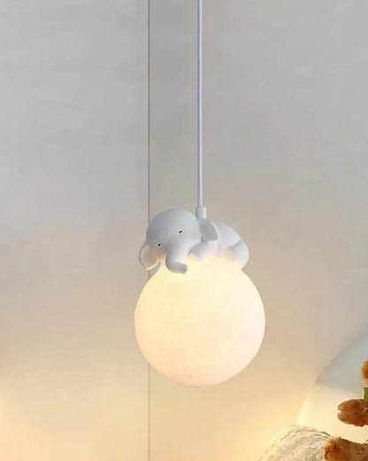 Skorter | Cute animal-shaped moon pendant lamp - Elephant