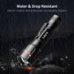 Skørter | 2-Packs LED Flashlights with Clip LE2050 Flashlight High Lumen Super Bright, 5 Lighting Modes, Zoomable Waterproof Light Flashlights for Emergencies, Camping, Powered by AAA Battery,