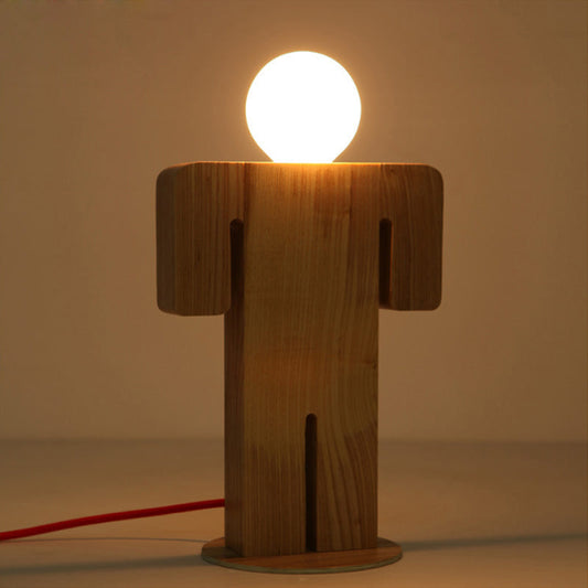 Skorter | WoodKid - Three Kids Desk Lamp with Modern Plug-in