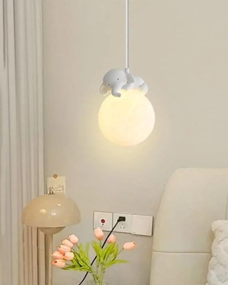 Skorter | Cute animal-shaped moon pendant lamp - Elephant