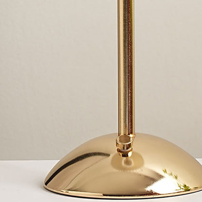 Skorter | Contemporary Scandinavian rechargeable iron fabric cone pleated LED table lamp for bedside