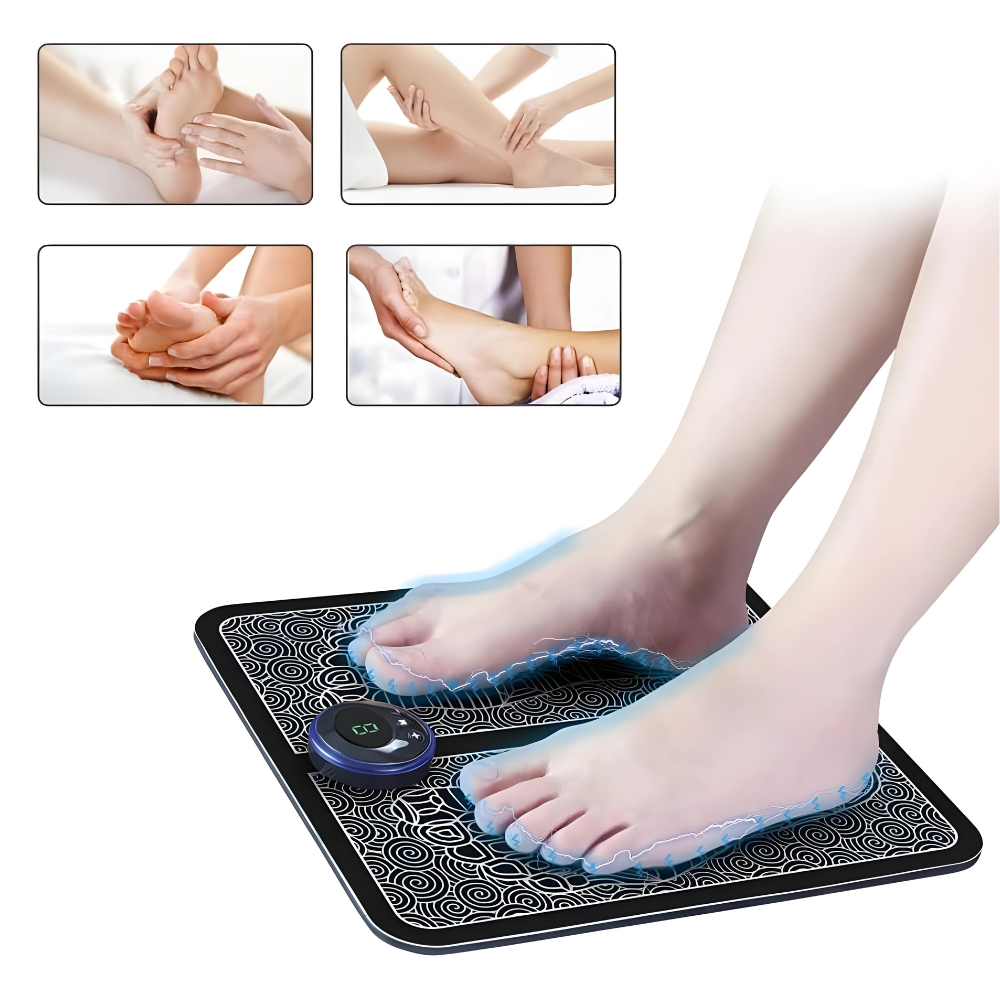 Skorter | EMS Foot Massage Pad with Adjustable Intensity for Pain Relief and Relaxation at Home