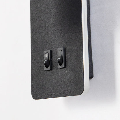 Skorter | Minimalistic rectangular spotlight swivel LED reading wall lamp
