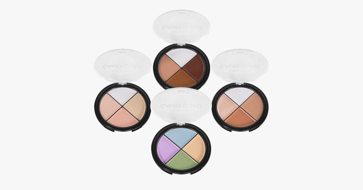 Skorter | Camo Quad Concealer Palettes for perfect coverage - Compact and practical with 4 shades in one palette