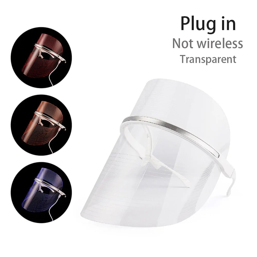 Skorter | 3 Colors LED Light Anti-Aging Therapy Face Mask