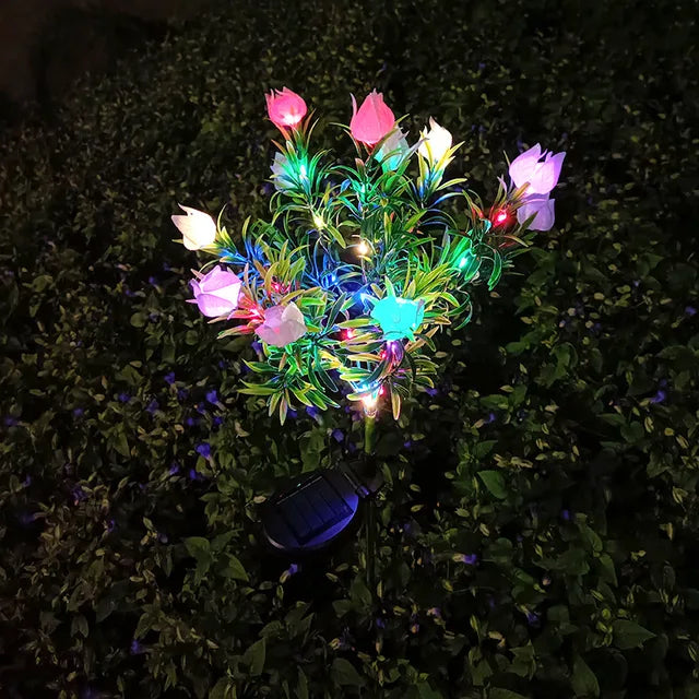 Skorter | SolarGardenia - Solar Energy LED Garden Lighting – Weather Resistant Outdoor Lamp for Garden, Balcony & Terrace
